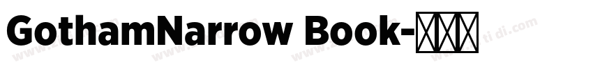 GothamNarrow Book字体转换